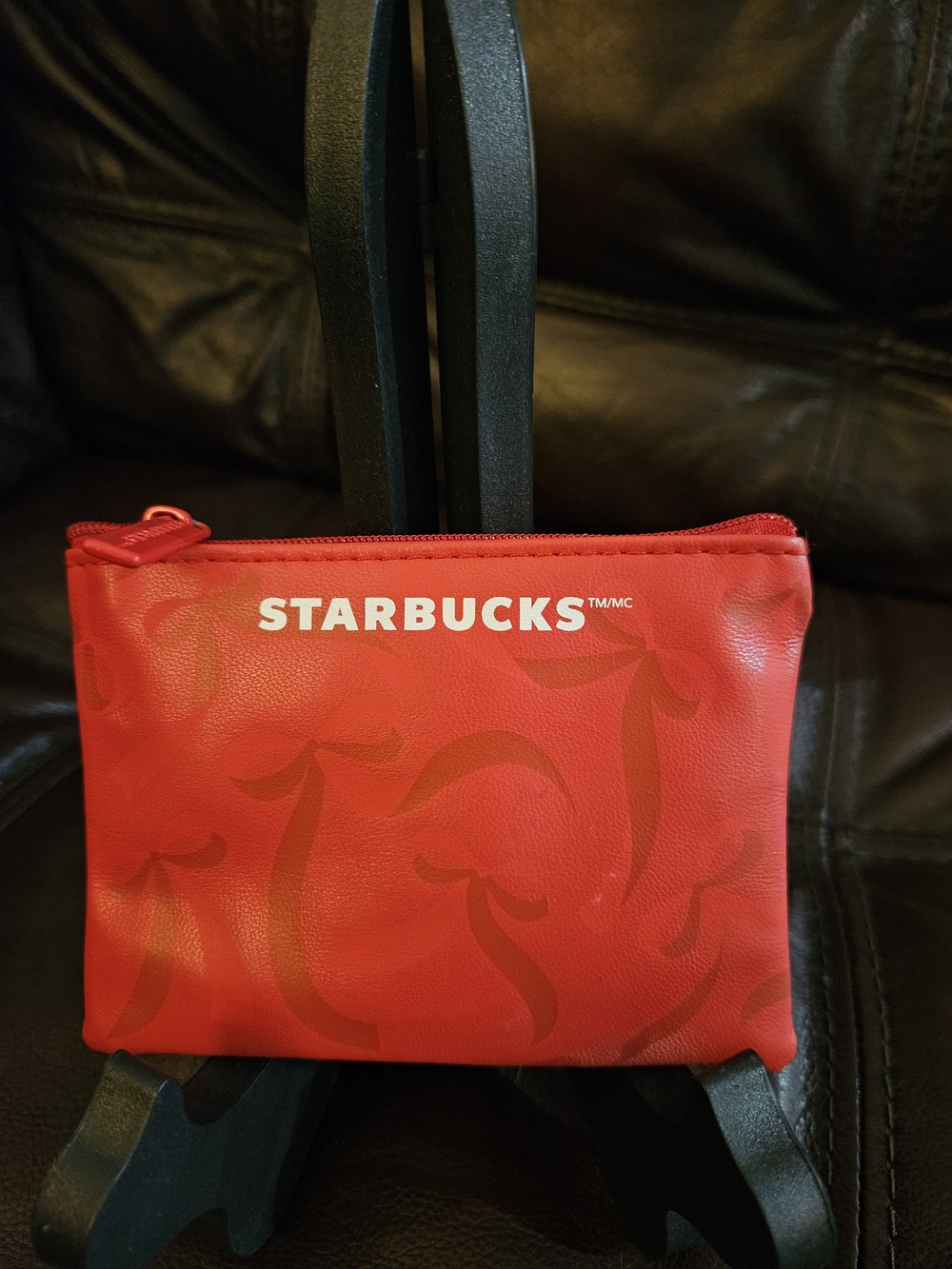 Starbucks Red Zip Pouch
